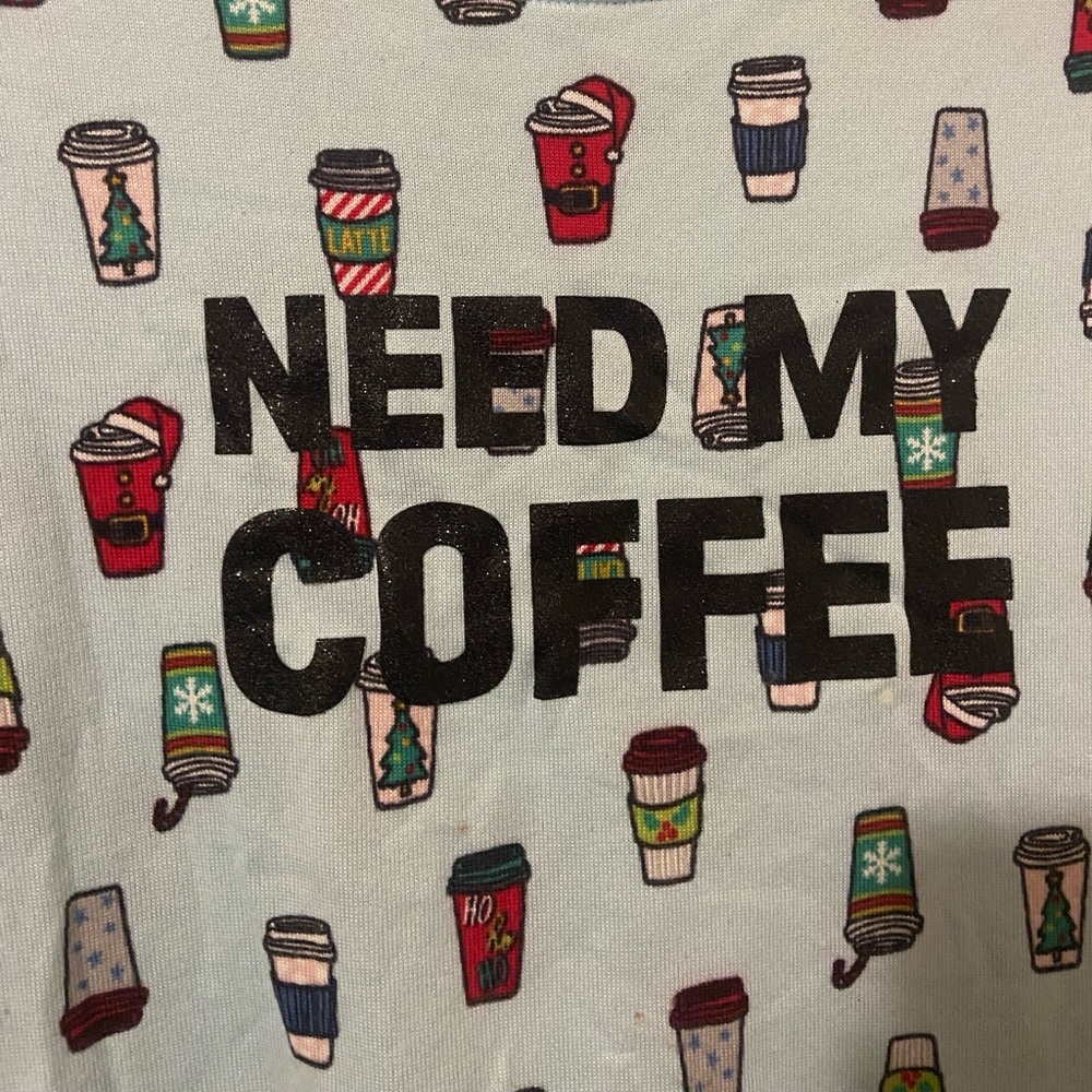 Brand New with tags I love Coffee pajamas